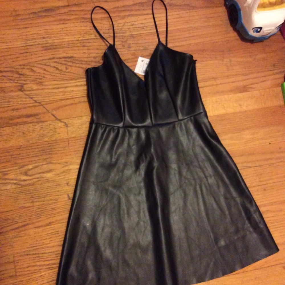 NWT Zara Leather Dress sz Medium